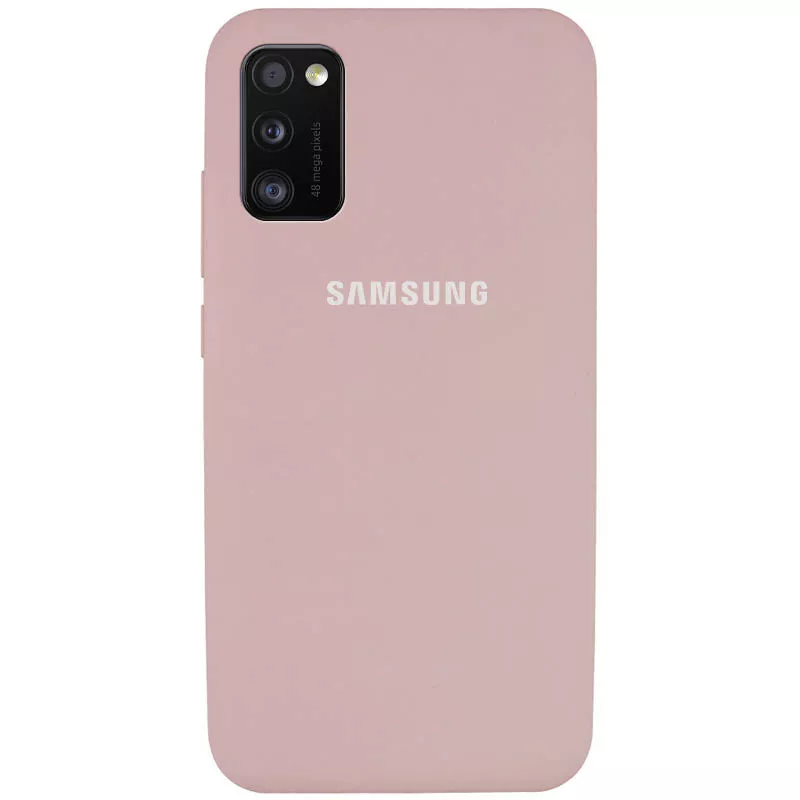 Чехол Silicone Cover Full Protective (AA) для Samsung Galaxy A41, Розовый / Pink Sand