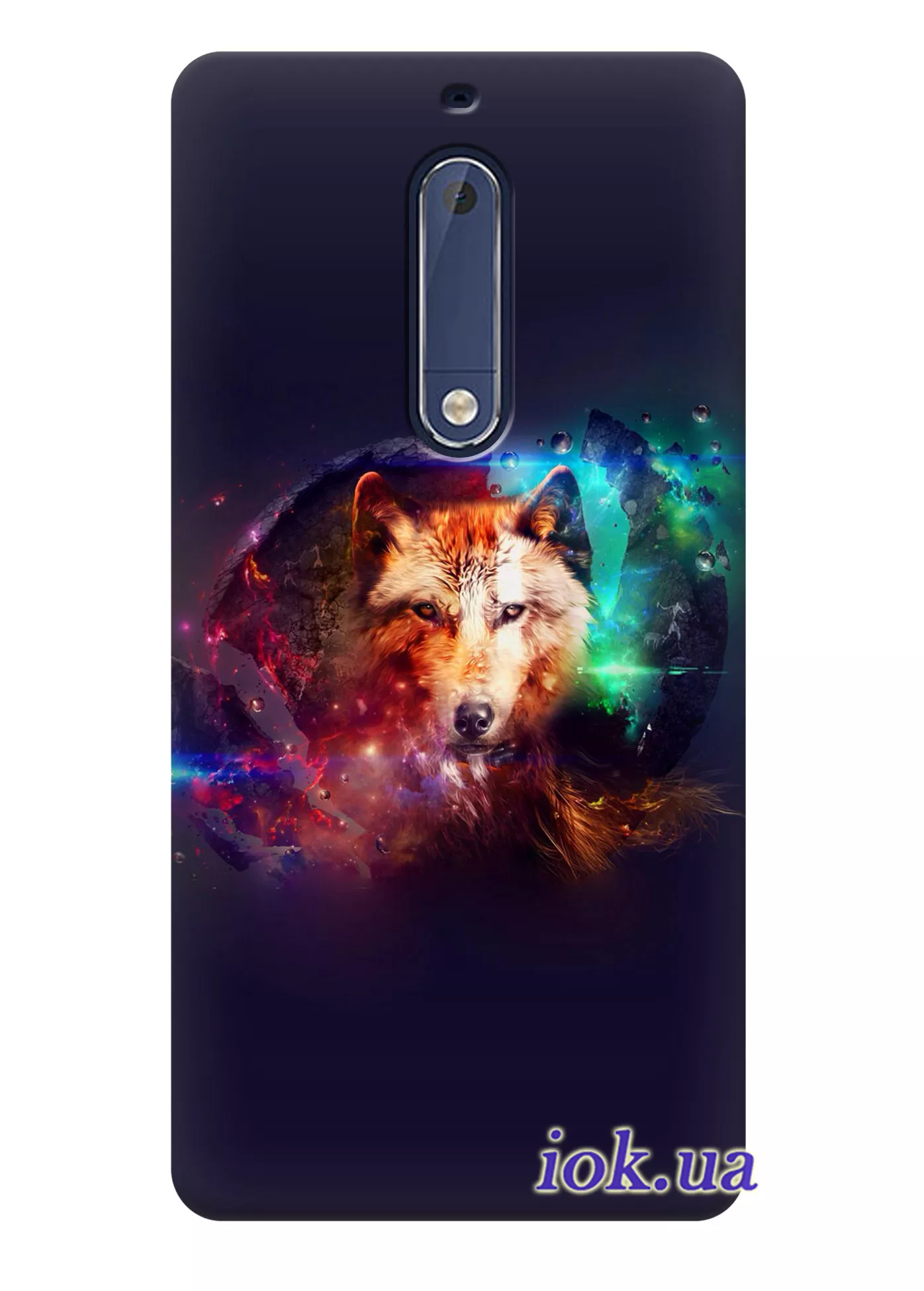 Чехол для Nokia 5 - Космический волк