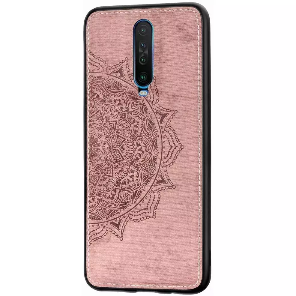 TPU+Textile чехол Mandala с 3D тиснением для Xiaomi Redmi K30 / Poco X2, Розовый