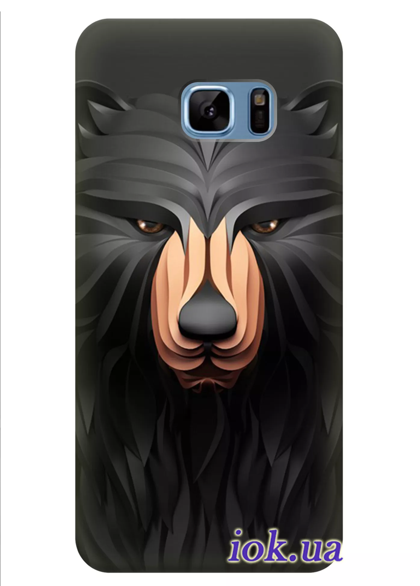 Чехол для Galaxy Note 7 - Чёрный медведь