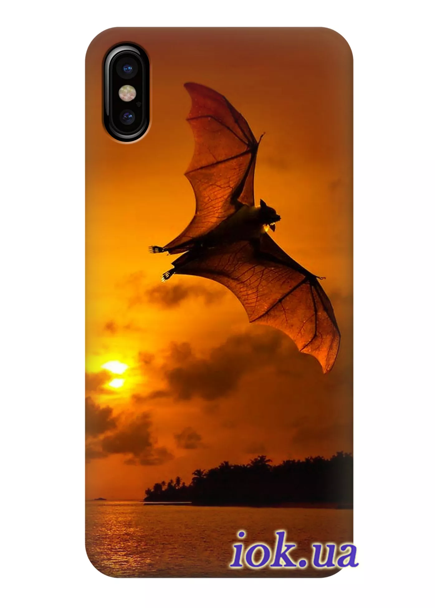 Чехол для iPhone X - Летучая мышь