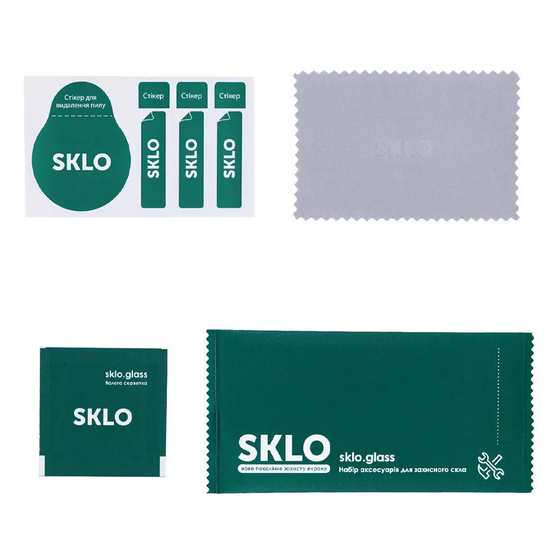Защитное стекло SKLO 3D (full glue) для TECNO Spark 8 Pro