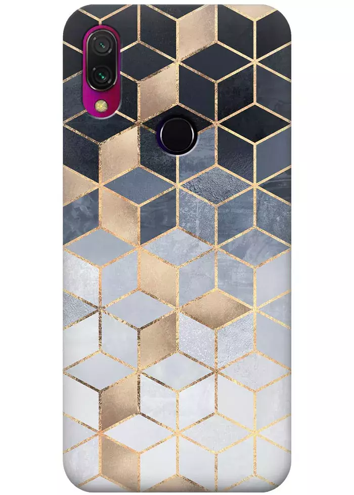 Чехол для Xiaomi Redmi Y3 - Тёмная геометрия