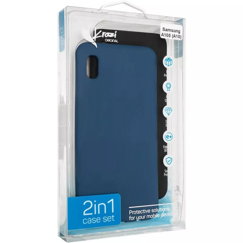 Krazi Lot Full Soft Case for Samsung A105 (A10) Black/Blue