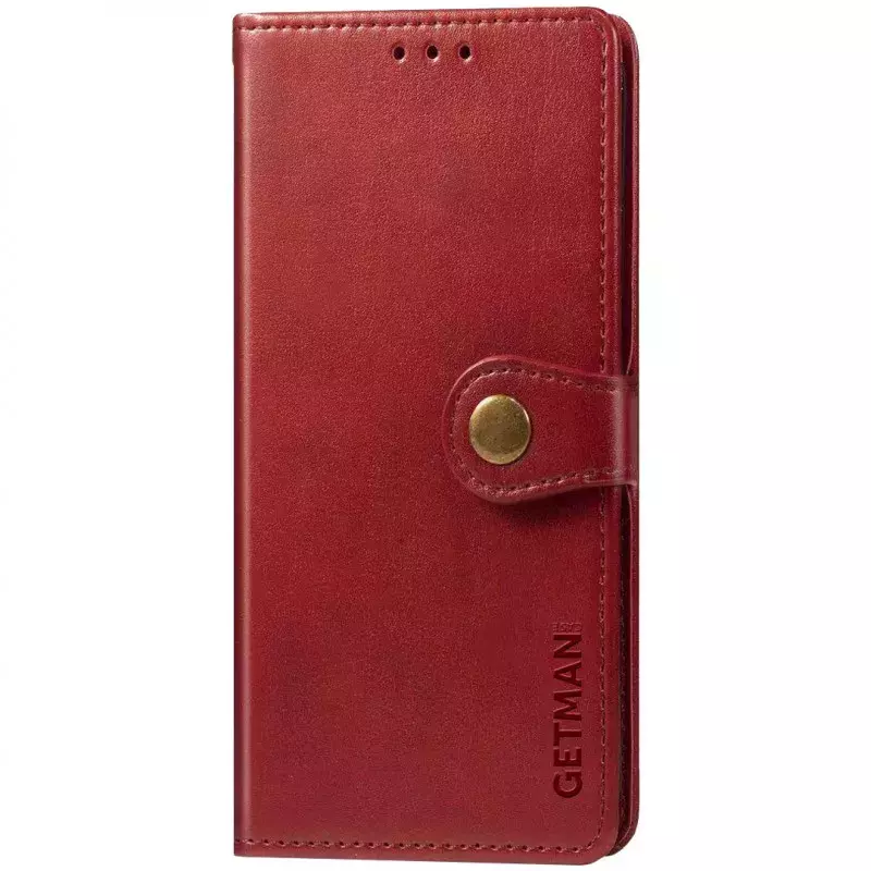 Кожаный чехол книжка GETMAN Gallant (PU) для Xiaomi Poco X3 Pro || Xiaomi Poco X3, Красный