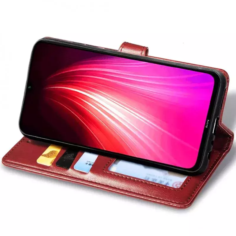 Кожаный чехол книжка GETMAN Gallant (PU) для Xiaomi Poco X3 Pro || Xiaomi Poco X3, Красный