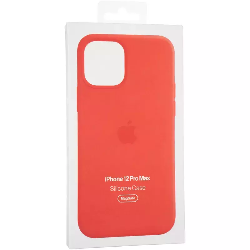 Чехол Original Full Soft Case (MagSafe Splash Screen) для iPhone 12 Pro Max Electric Orange