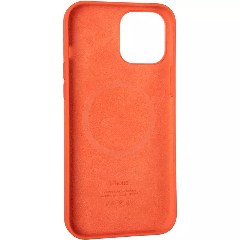 Чехол Original Full Soft Case (MagSafe Splash Screen) для iPhone 12 Pro Max Electric Orange