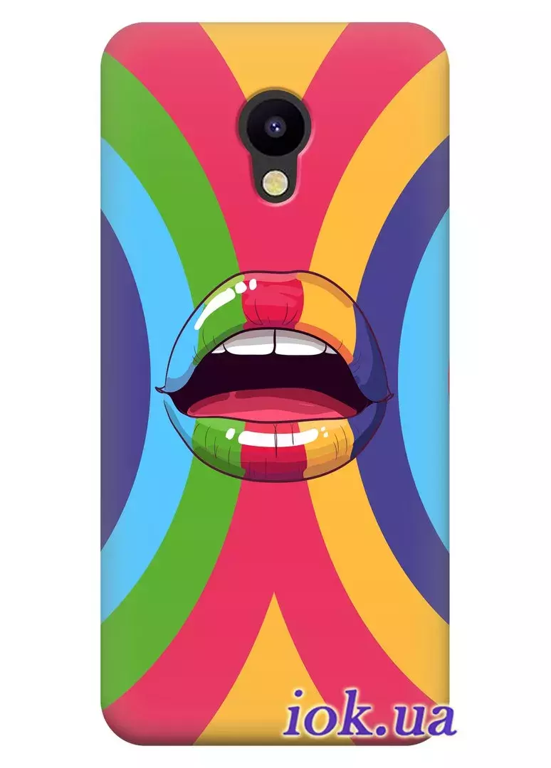 Чехол для Meizu M5s - Цветные губы
