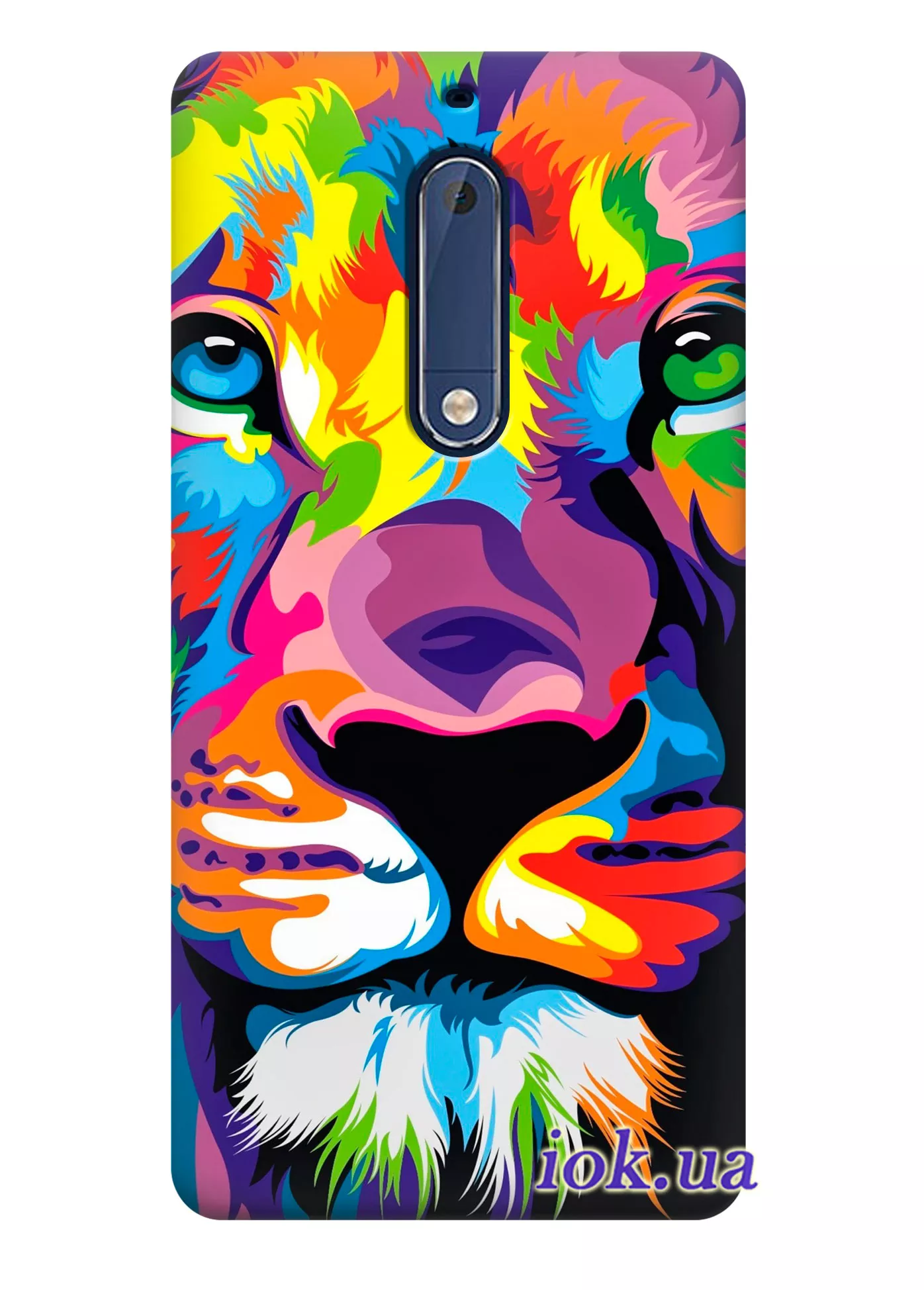 Чехол для Nokia 5 - Разноцветный лев