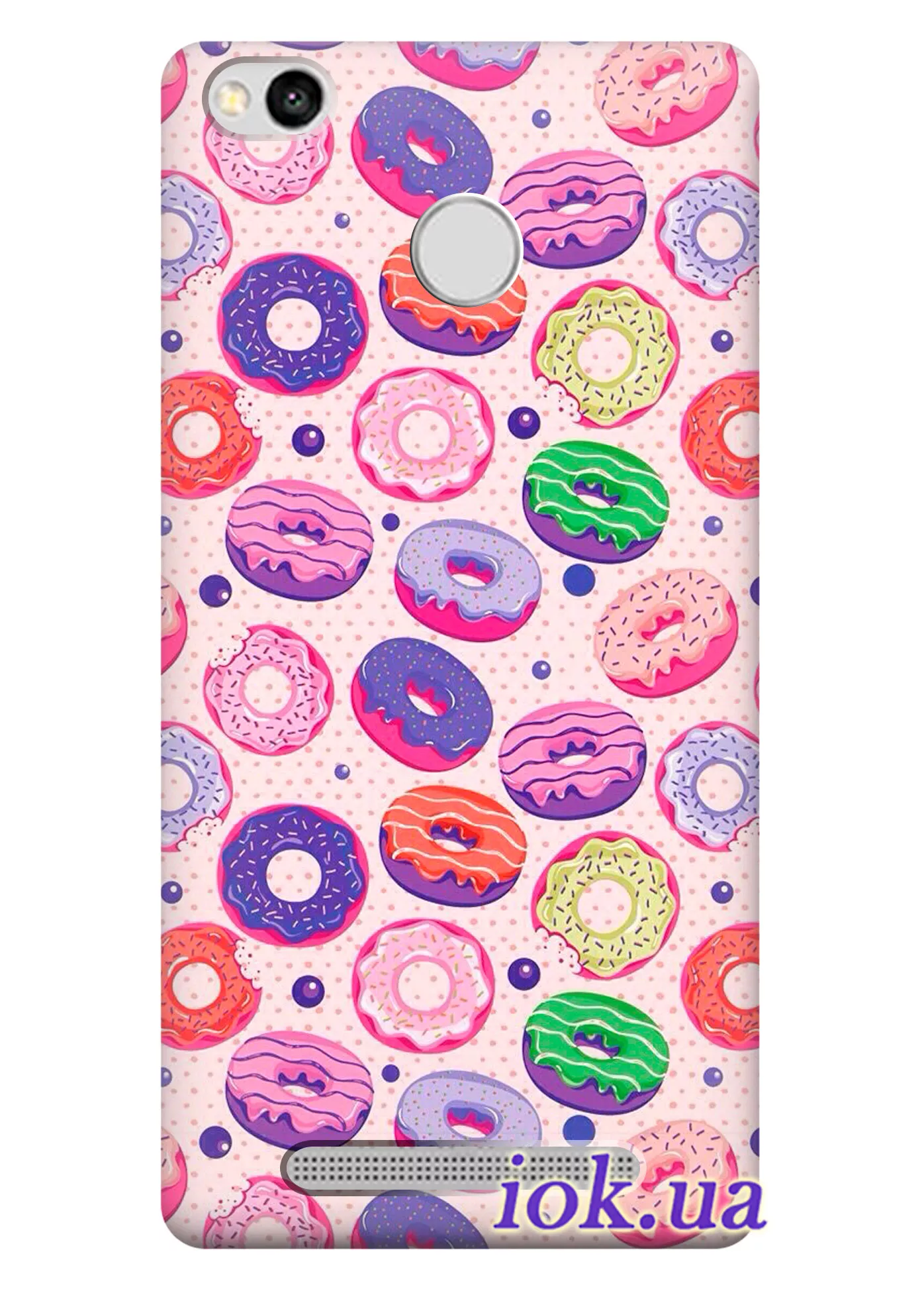 Чехол для Xiaomi Redmi 3S - Разноцветные пончики