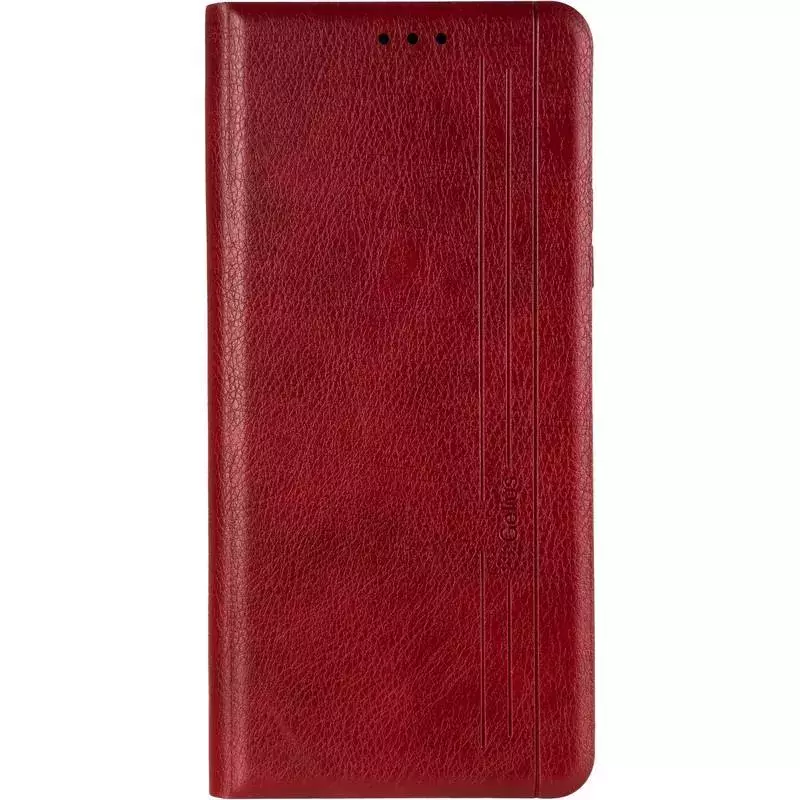Book Cover Leather Gelius New for Huawei P Smart (2021) Red