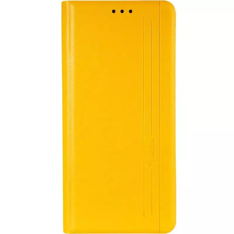 Book Cover Leather Gelius New for Huawei P Smart (2021) Yellow