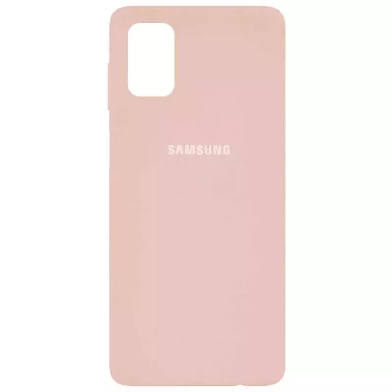 Чехол Silicone Cover Full Protective (AA) для Samsung Galaxy M51, Розовый / Pudra
