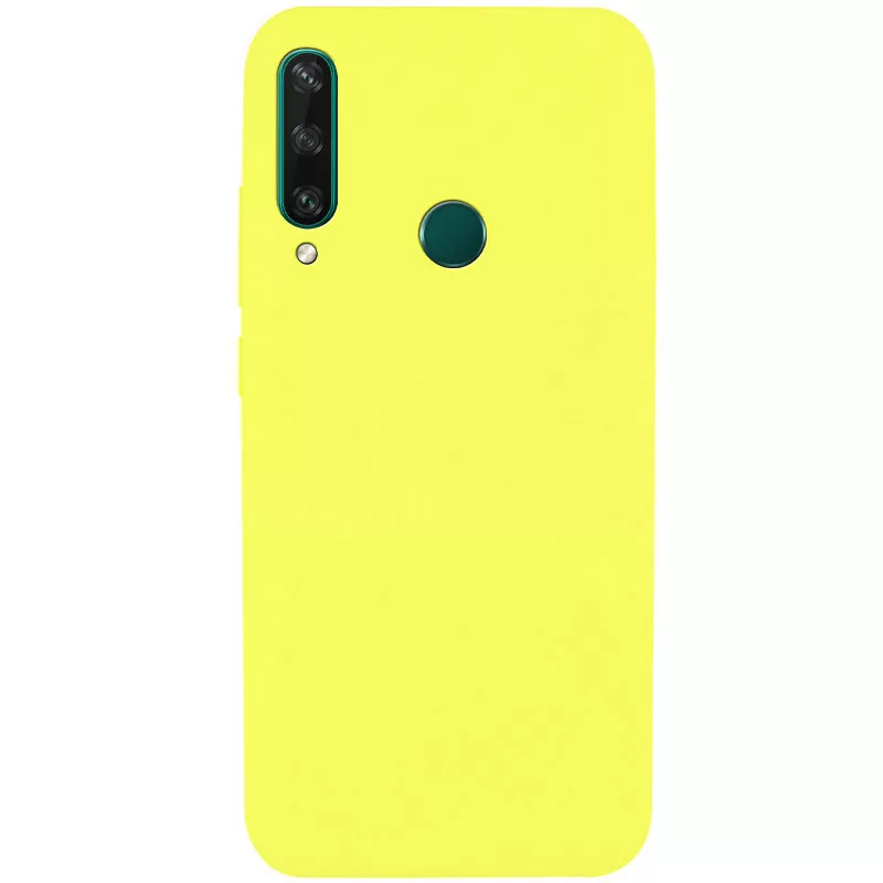 Чехол Silicone Cover Full without Logo (A) для Huawei Y6p, Желтый / Flash