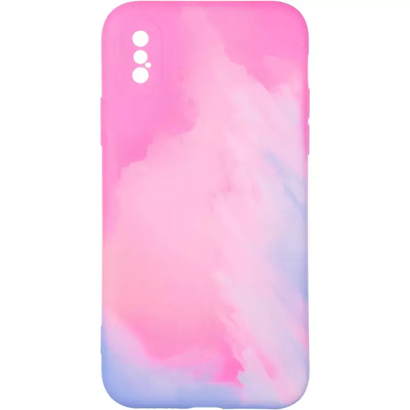 Чехол Watercolor Case для iPhone X Pink