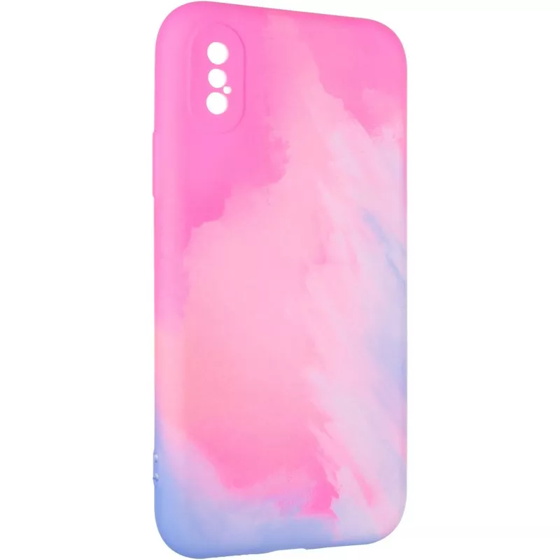 Чехол Watercolor Case для iPhone X Pink