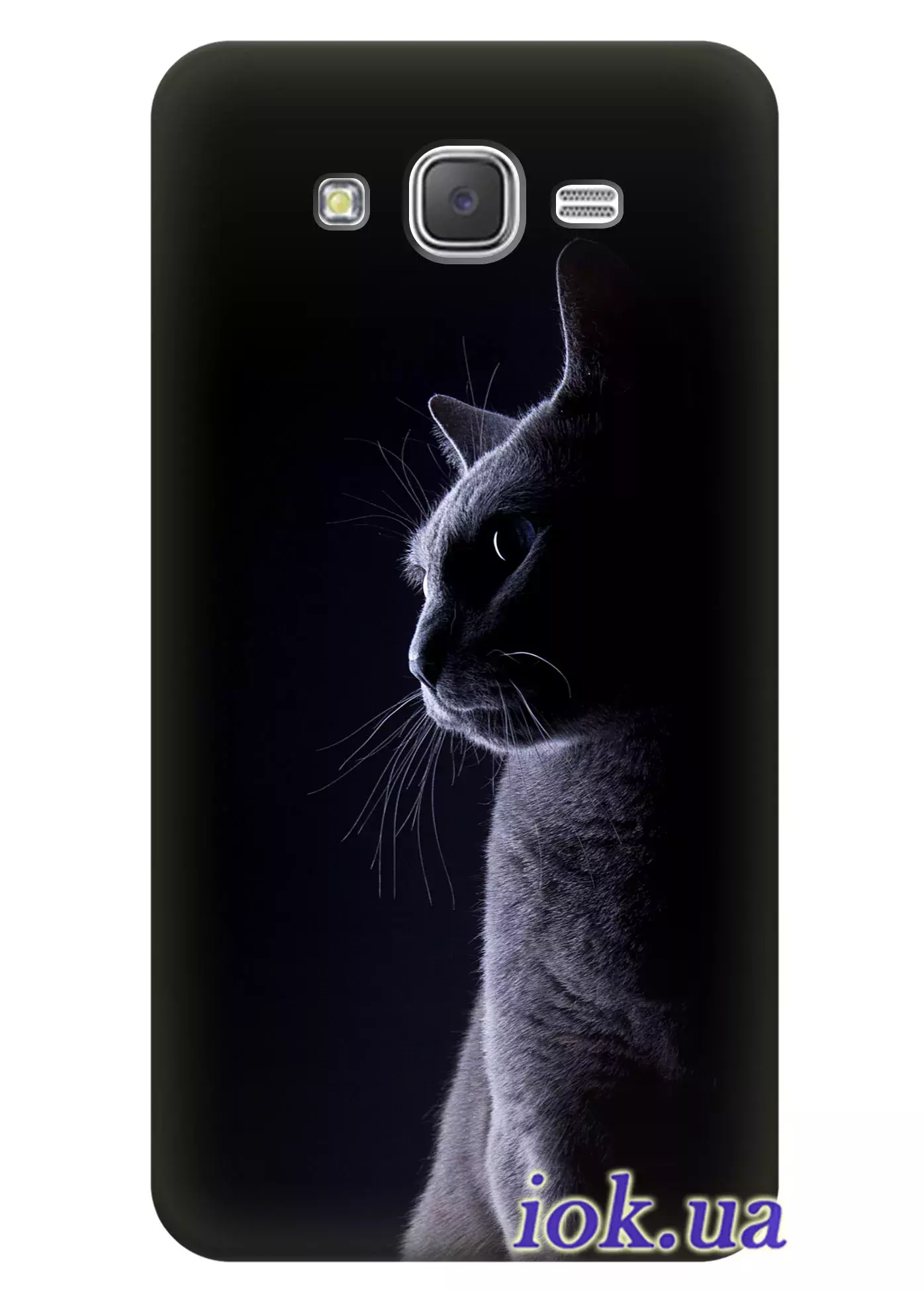 Чехол для Galaxy J7 - Красивый кот