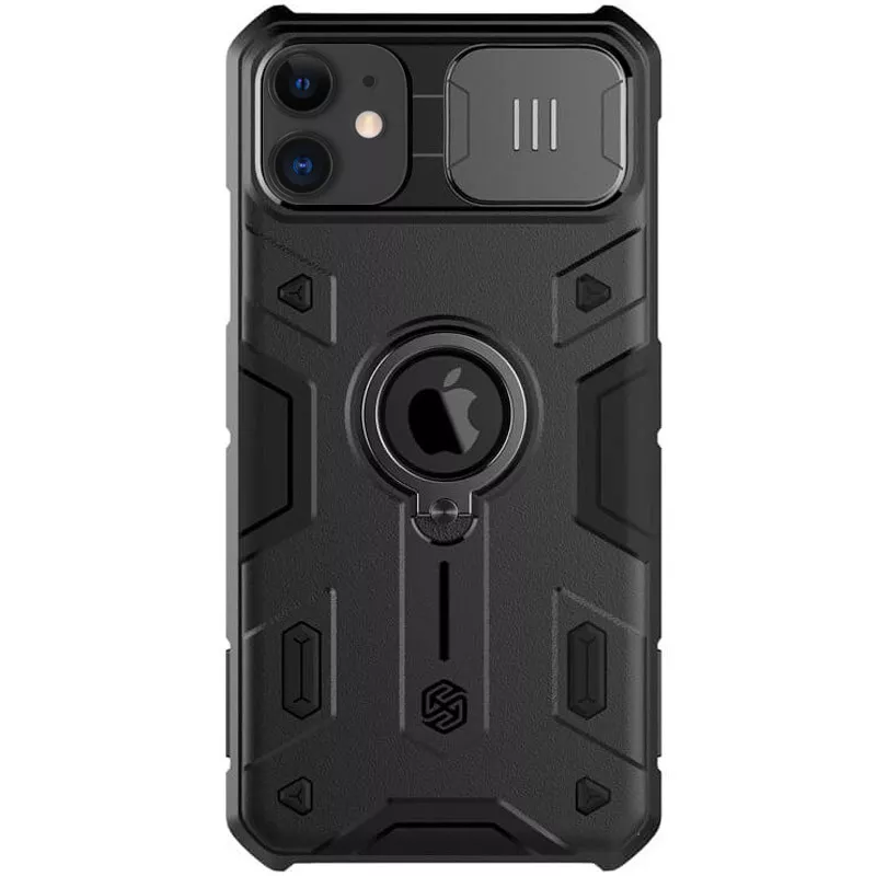 TPU+PC чехол Nillkin CamShield Armor (шторка на камеру) для Apple iPhone 11 (6.1"), Черный