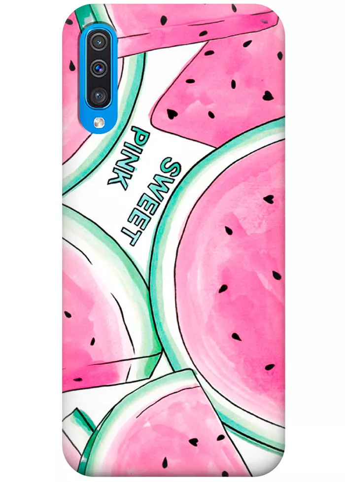 Чехол для Galaxy A50 - Арбузные дольки