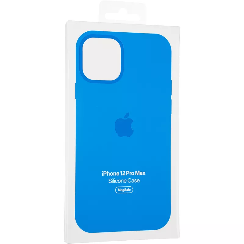 Чехол Original Full Soft Case (MagSafe Splash Screen) для iPhone 12 Pro Max Capri Blue