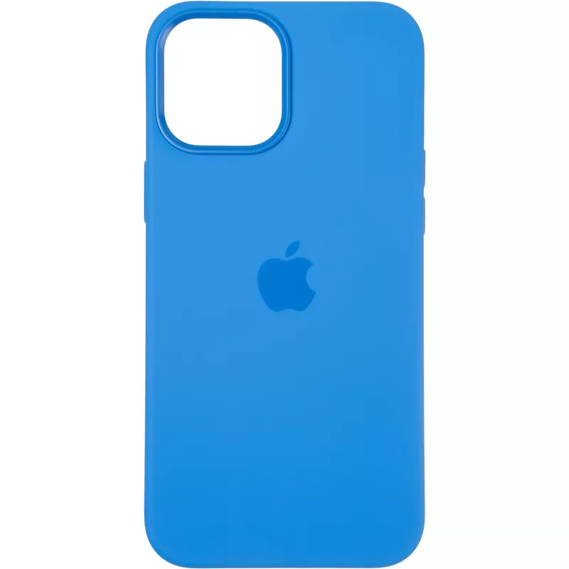 Чехол Original Full Soft Case (MagSafe Splash Screen) для iPhone 12 Pro Max Capri Blue
