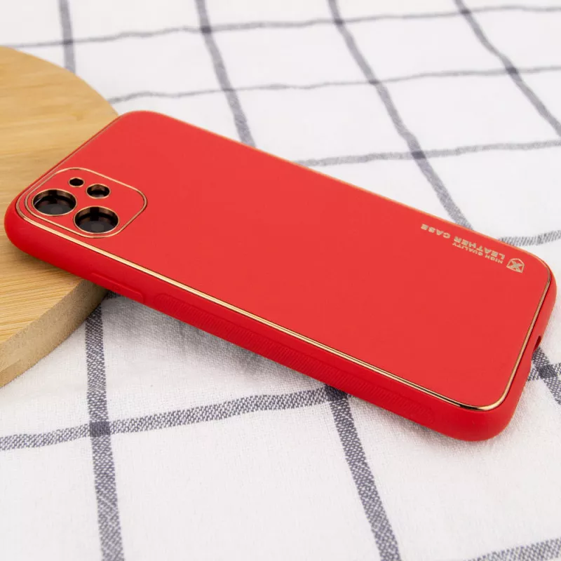 Кожаный чехол Xshield для Apple iPhone 11 (6.1"), Красный / Red