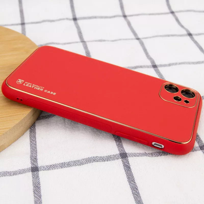 Кожаный чехол Xshield для Apple iPhone 11 (6.1"), Красный / Red