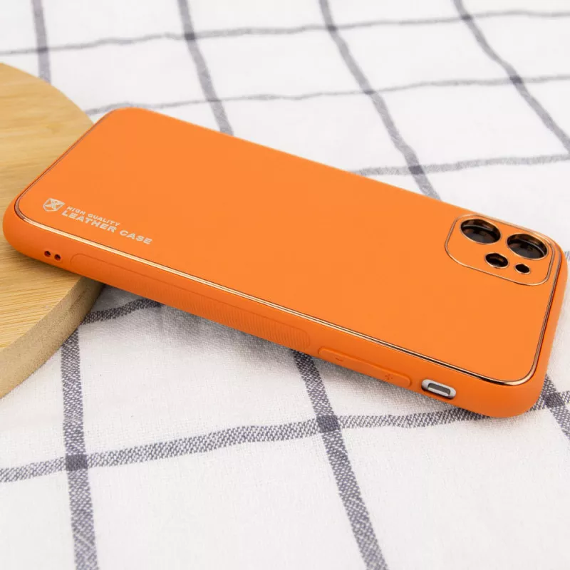 Кожаный чехол Xshield для Apple iPhone 11 (6.1"), Оранжевый / Apricot