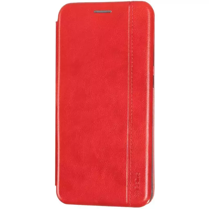 Book Cover Leather Gelius for Xiaomi Redmi Note 9 Red