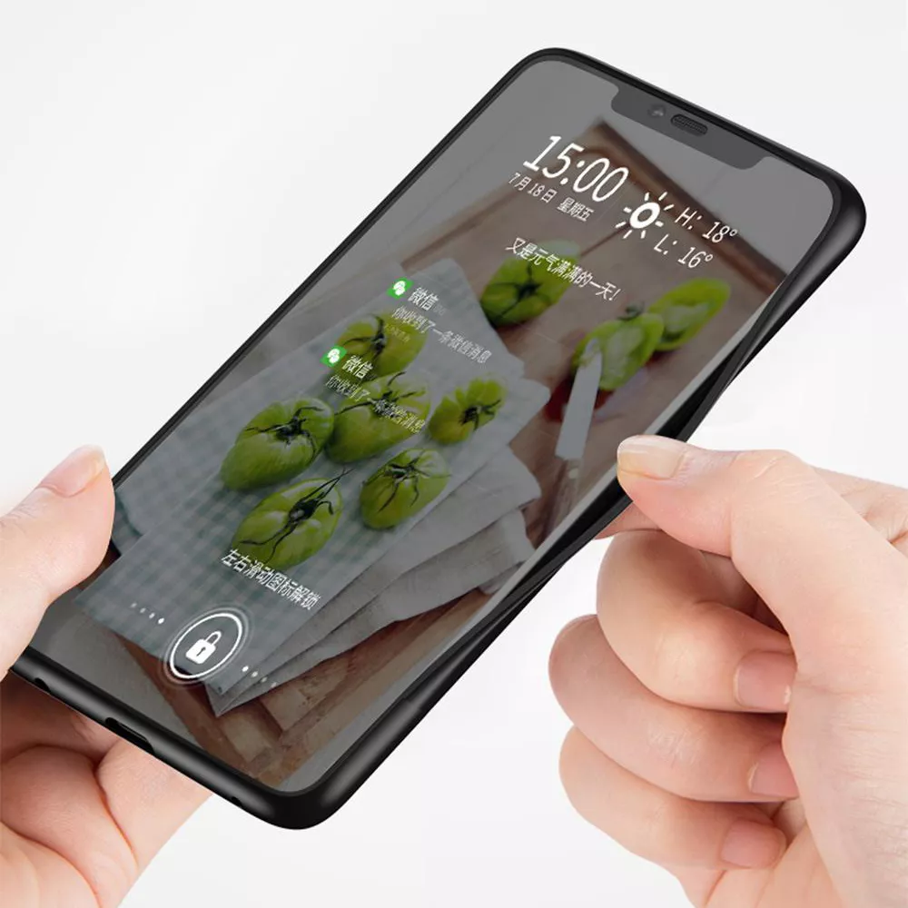 TPU+Glass чехол Gradient HELLO для Xiaomi Redmi 7A, Фиолетовый