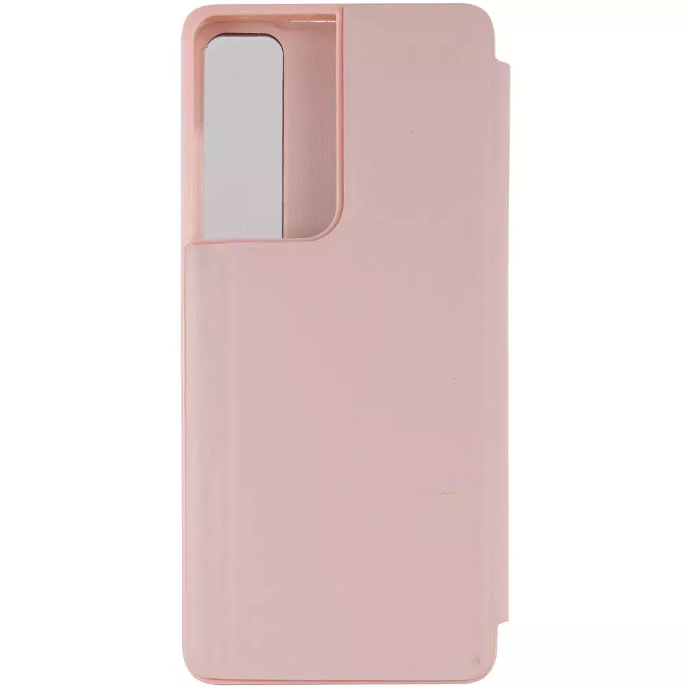 Чехол-книжка Smart View Cover для Samsung Galaxy S21 Ultra, Розовый / Светлое окошко