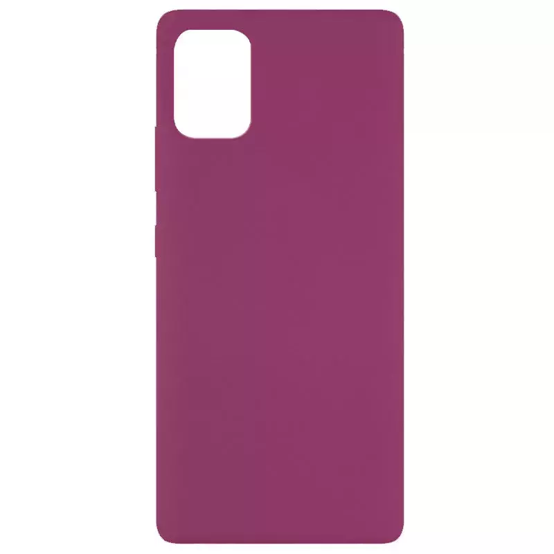 Чехол Silicone Cover Full without Logo (A) для Xiaomi Mi 10 Lite, Бордовый / Marsala