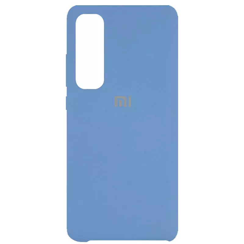 Чехол Silicone Cover (AAA) для Xiaomi Mi Note 10 Lite, Синий / Denim Blue