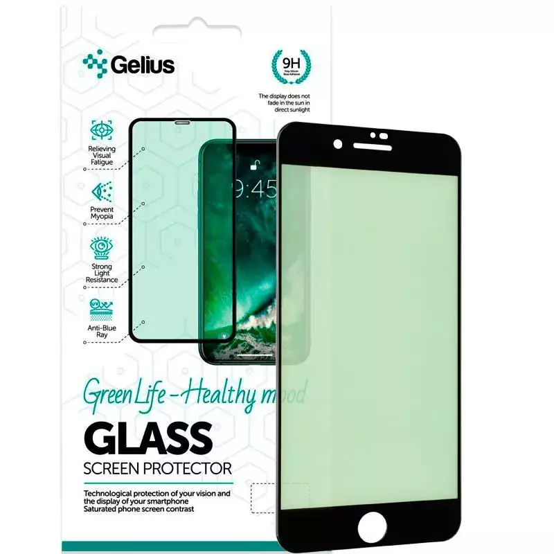 Защитное стекло Gelius Green Life for iPhone 7 Plus/8 Plus Black