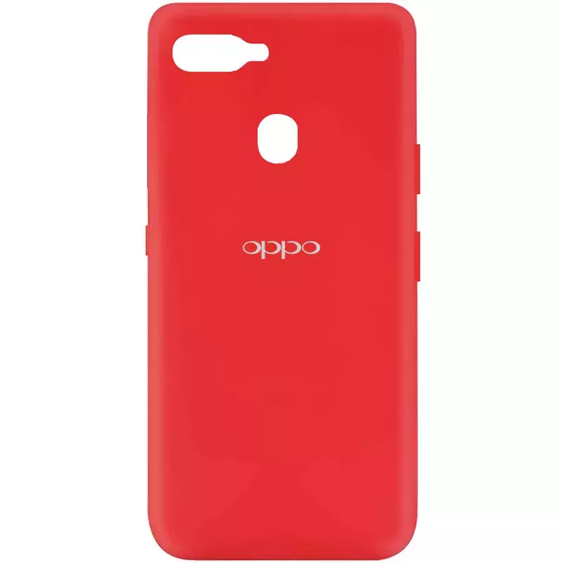 Чехол Silicone Cover My Color Full Protective (A) для Oppo A12 || OPPO AX5s / A5s / A7 / AX7, Красный / Red