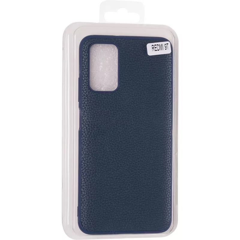 Чехол Leather Case для Xiaomi Redmi 9T Dark Blue