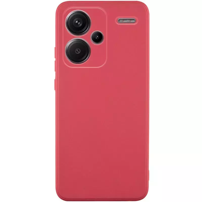 Силиконовый чехол Candy Full Camera для Xiaomi Redmi Note 13 Pro+, Красный / Camellia