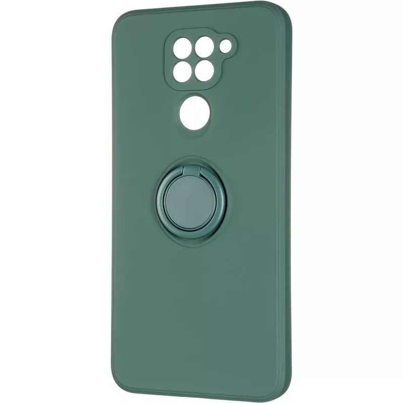 Gelius Ring Holder Case for Xiaomi Redmi Note 9 Dark Green