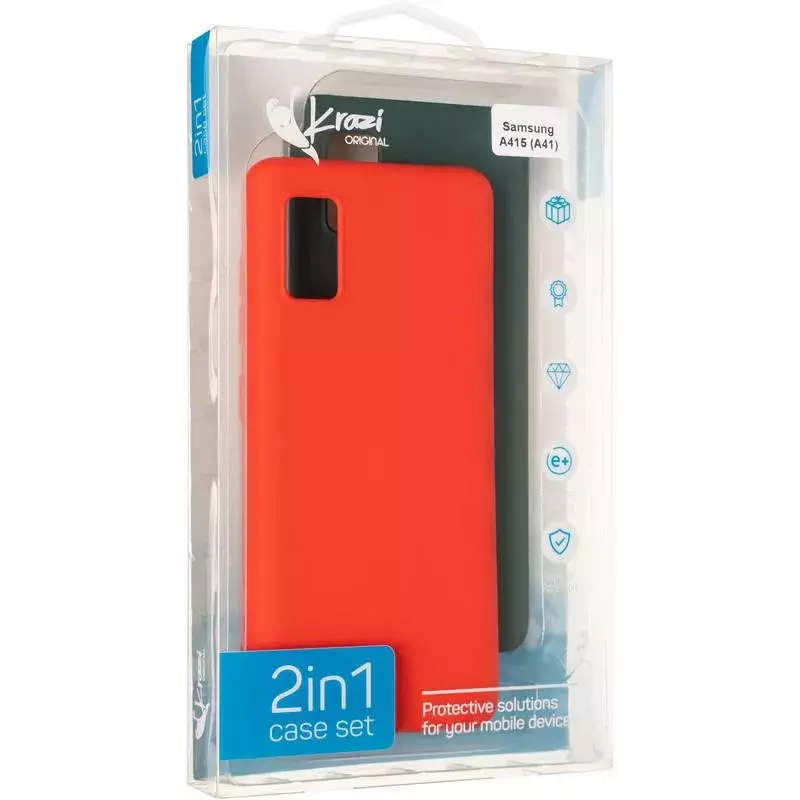 Krazi Lot Full Soft Case for Samsung A415 (A41) Green/Red