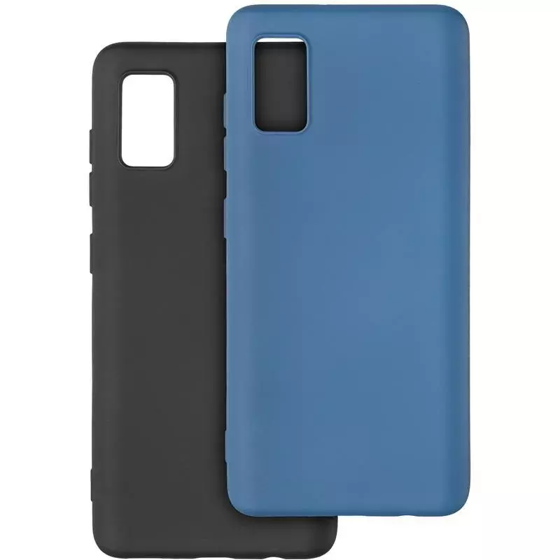 Krazi Lot Full Soft Case for Samsung A415 (A41) Black/Blue