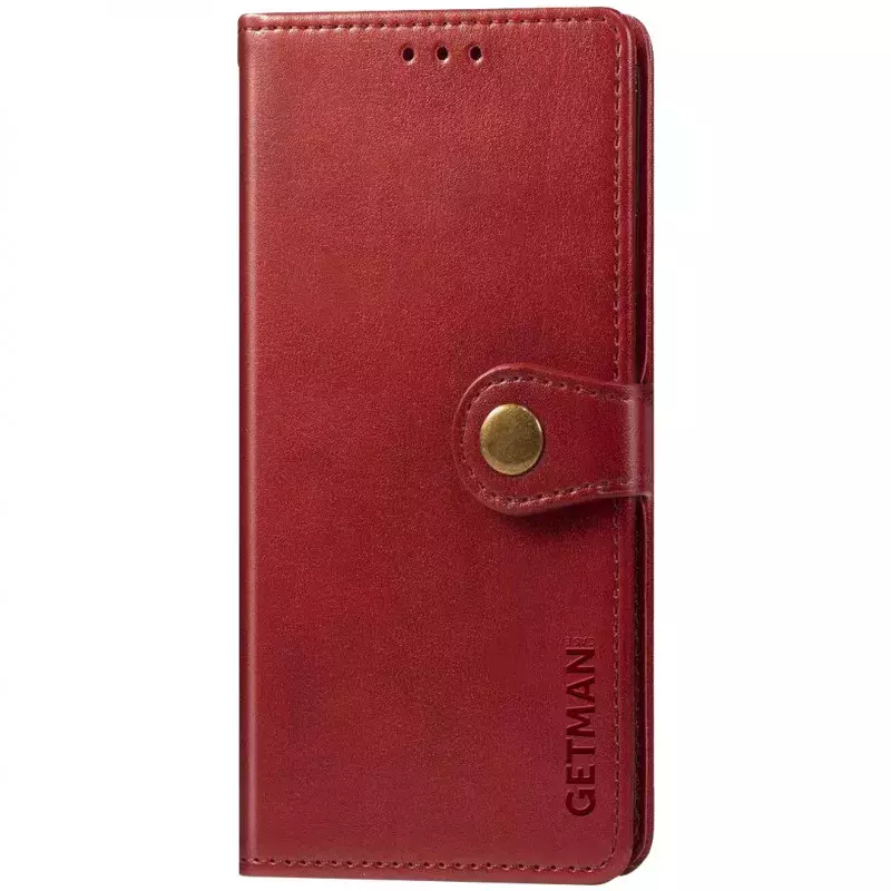 Кожаный чехол книжка GETMAN Gallant (PU) для Xiaomi Redmi Note 9s || Xiaomi Redmi Note 9 Pro / Xiaomi Redmi Note 9 Pro Max, Красный