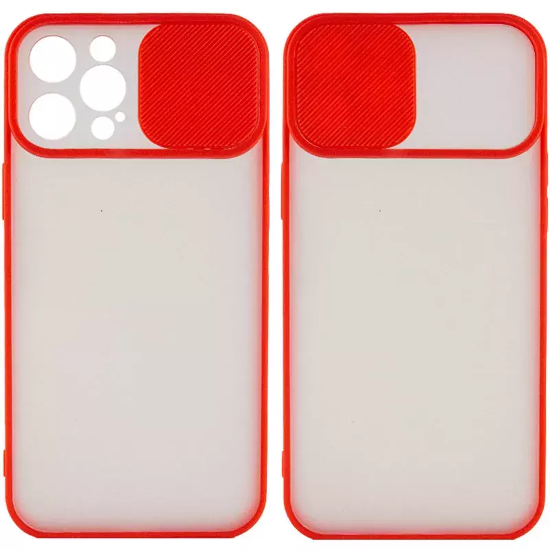 Чехол Camshield mate TPU со шторкой для камеры для Apple iPhone 12 Pro Max (6.7"), Красный