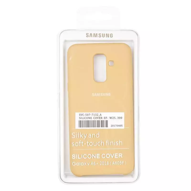 Original Soft Case Samsung A605 (A6 Plus-2018) Gold (28)