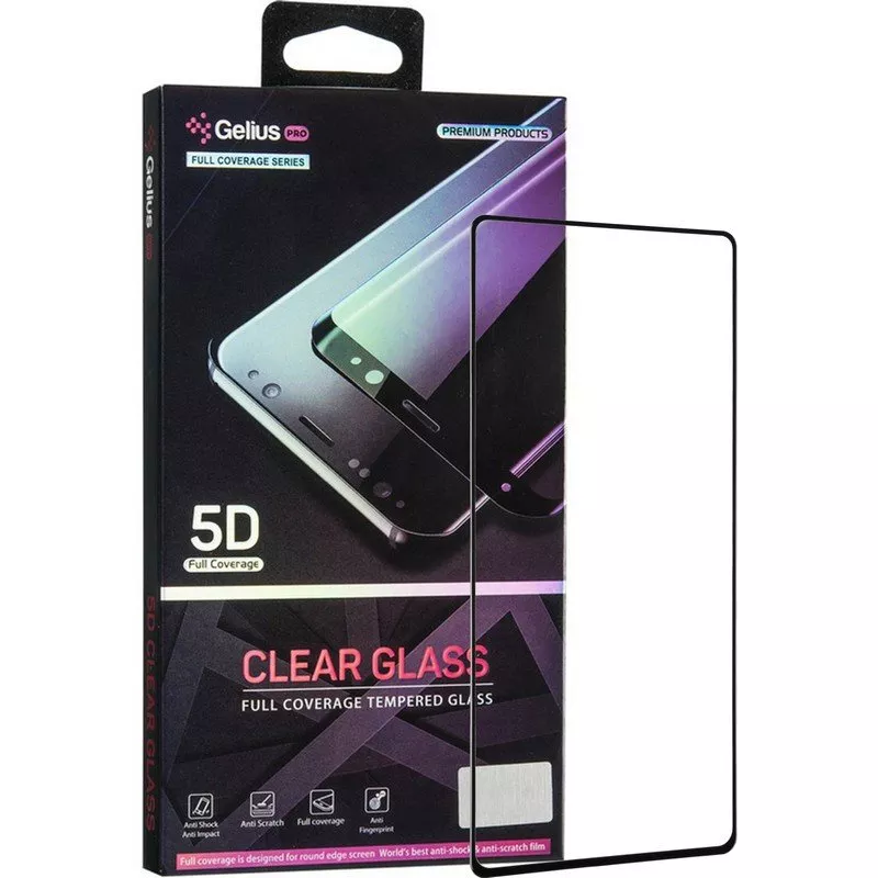 Защитное стекло Gelius Pro 5D Clear Glass для Samsung N980 (Note 20) Black