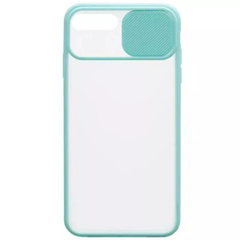 Чехол Camshield mate TPU со шторкой для камеры для Apple iPhone 7 plus / 8 plus (5.5"), Бирюзовый