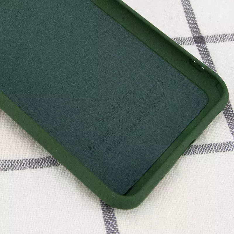 Чехол Silicone Cover My Color Full Camera (A) для Oppo A54 4G, Зеленый / Dark green