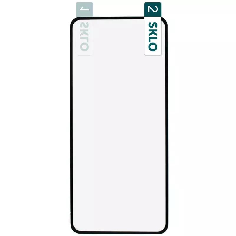 Гибкое защитное стекло SKLO Nano (тех.пак) для Xiaomi Redmi Note 9 / Redmi 10X / Note 9T / Note 9 5G, Черный