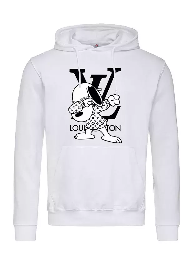 Классное худи с интересним принтом - Модный пес Louis Vuitton