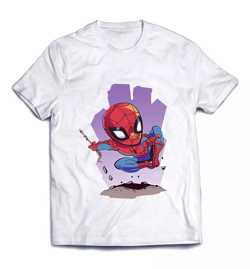 Современая детская футболка с мультяшным супергероем - Человек паук/ Spider Man